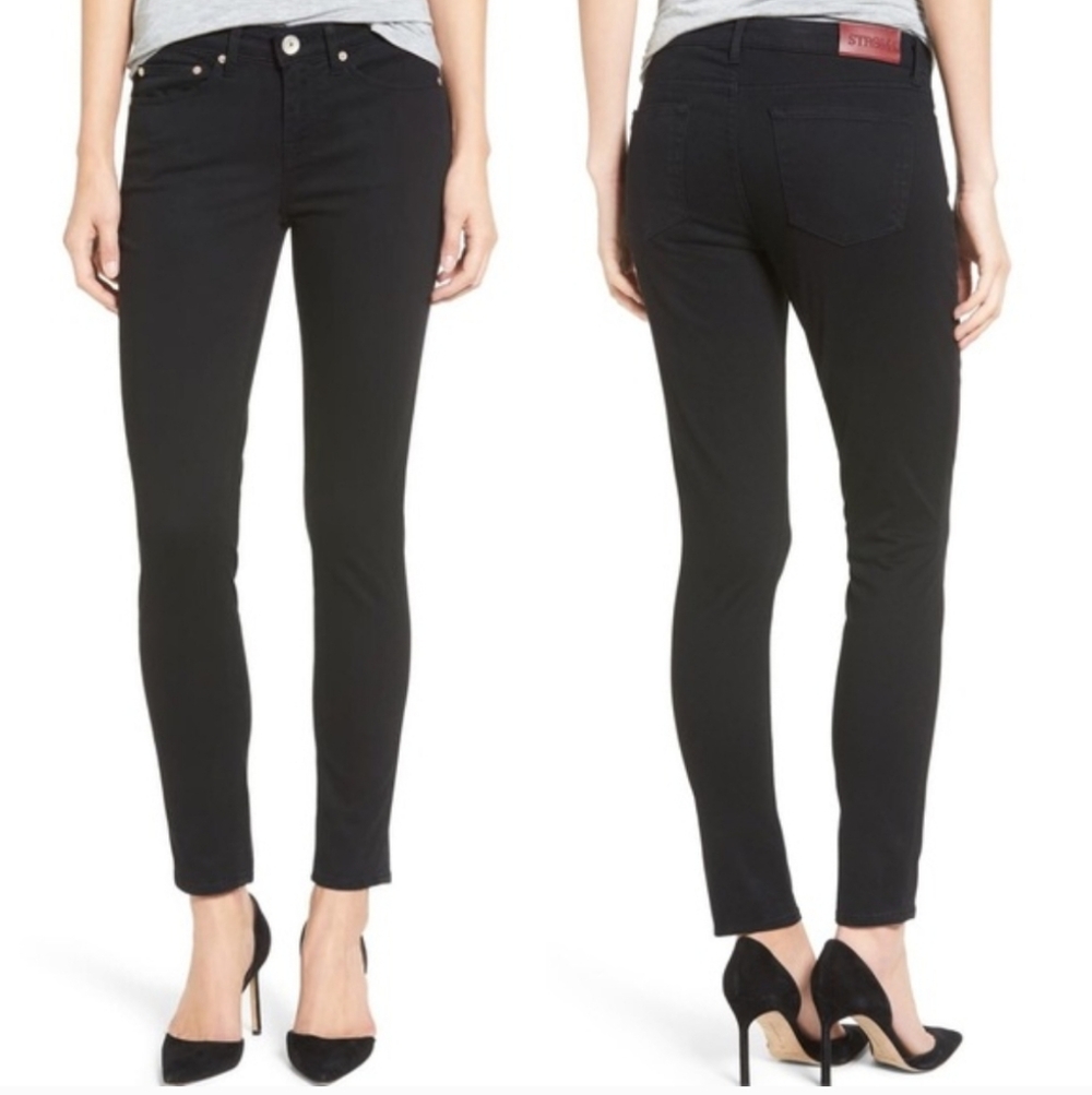 Strom Belgian Panther Black Tio Classic Slim Skinny Lux Minimalist Jeans 28